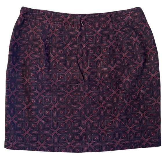 Banana Republic Patterned mini Skirt spring summer office siren cotton sz 6 990 - Picture 8 of 9